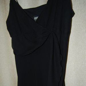 Vintage Black Ruffled evening dress